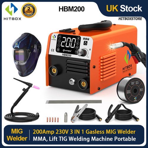 Hitbox 3in1 mig welder 200amp - 3in1,