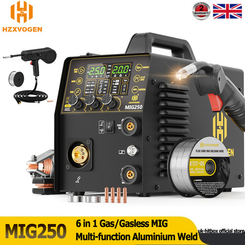 6in1 gas nogas mig welder - mig, 200a